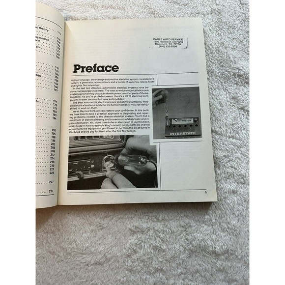 1989 Specialized Haynes Automotive ELECTRICAL Manual 10420 Auto Techbook - Picture 7 of 10